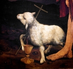Agneau de Dieu Grunewald's Crucifixion.jpg