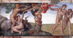 Adam et Eve chassés Michel Ange.jpg